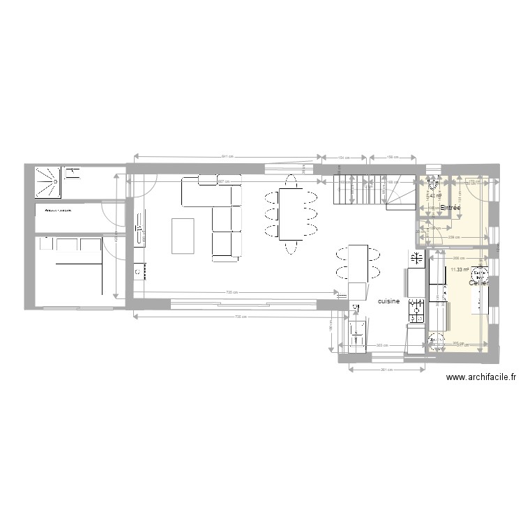 maison ancienne version. Plan de 0 pièce et 0 m2