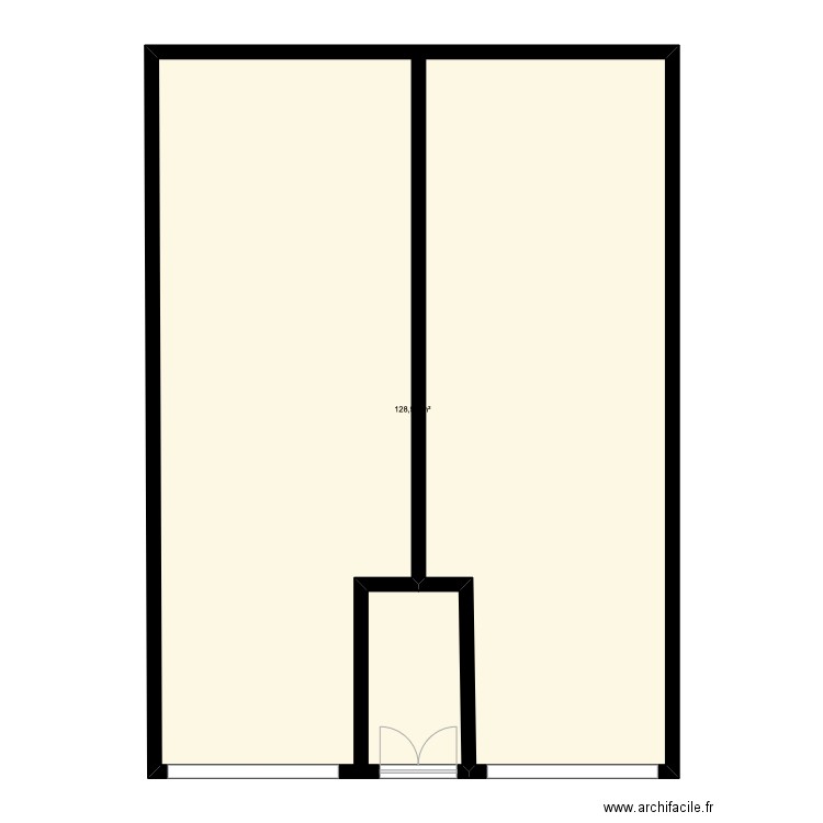 maison Sidi Lakhdar. Plan de 1 pièce et 129 m2