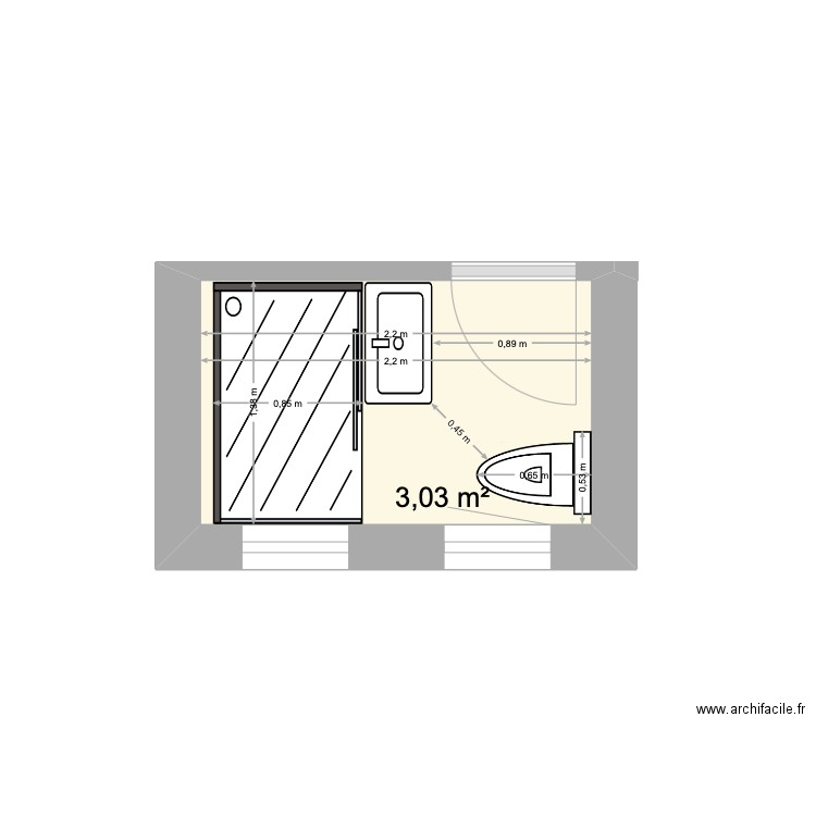 Salle de bains R+1 