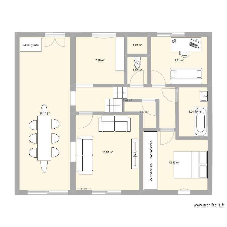 Gélines FINAL 2. Plan de 19 pièces et 158 m2