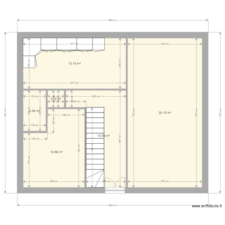 maison54. Plan de 6 pièces et 66 m2