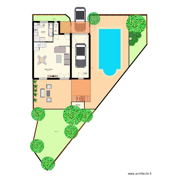 OBERLIN. Plan de 18 pièces et 290 m2