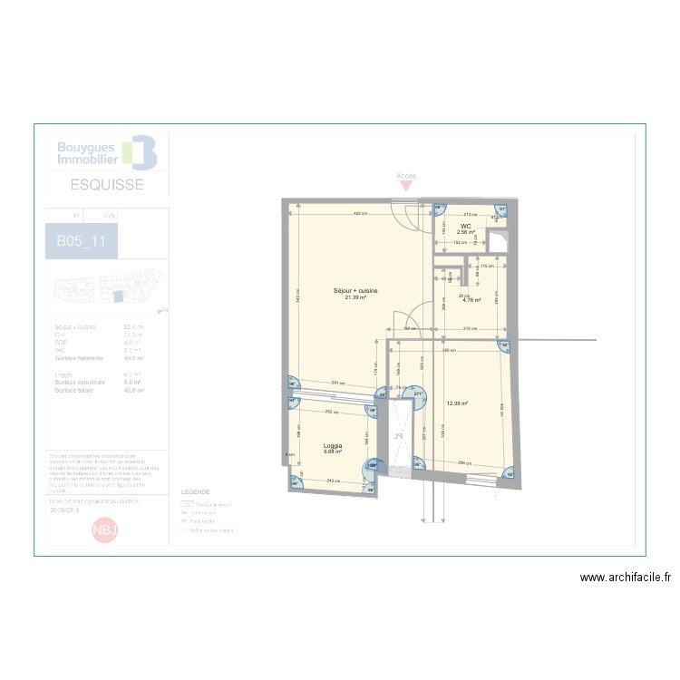 Esquisse v2. Plan de 0 pièce et 0 m2
