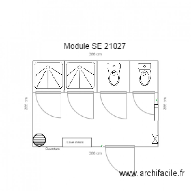 Module 21027. Plan de 0 pièce et 0 m2