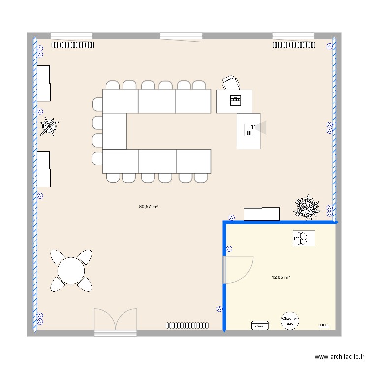 FENWICK PLAN PROJET SALLE REUNION R1. Plan de 0 pièce et 0 m2