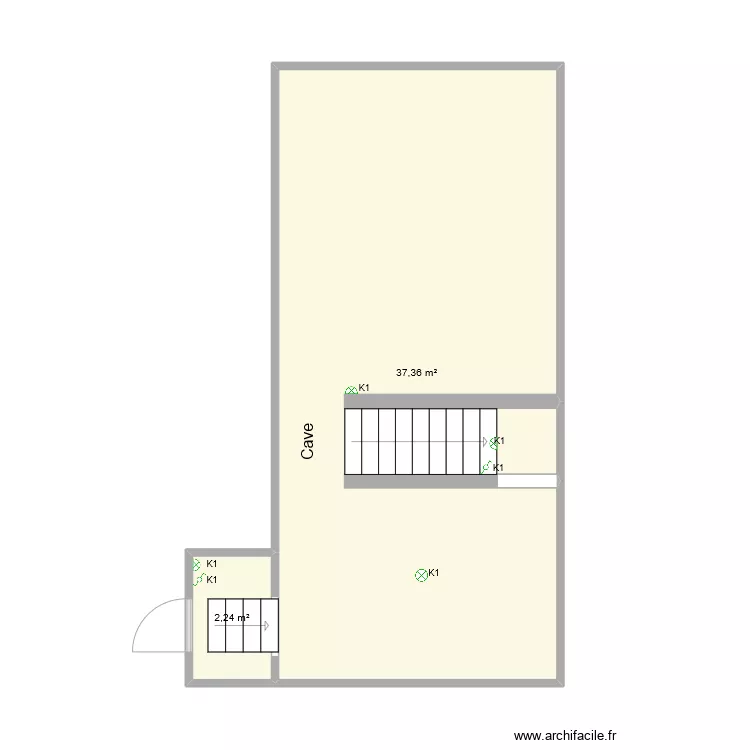 Mons 01 Cave. Plan de 