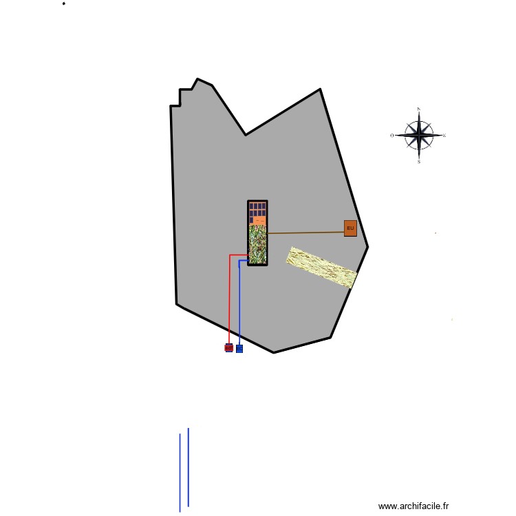 plan masse. Plan de 0 pièce et 0 m2