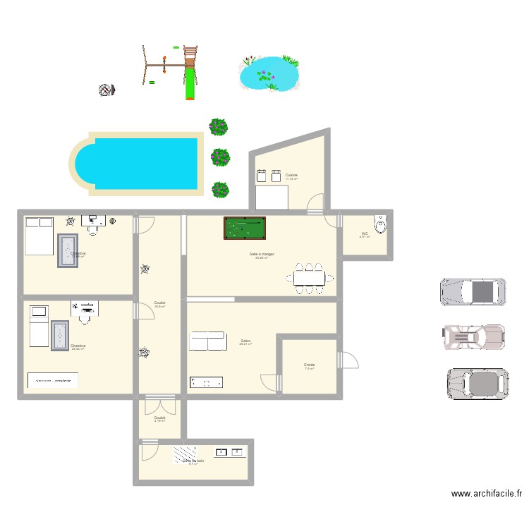 PLAN 1. Plan de 10 pièces et 159 m2