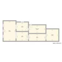Plan simple après travaux avec ouvertures et fermetures