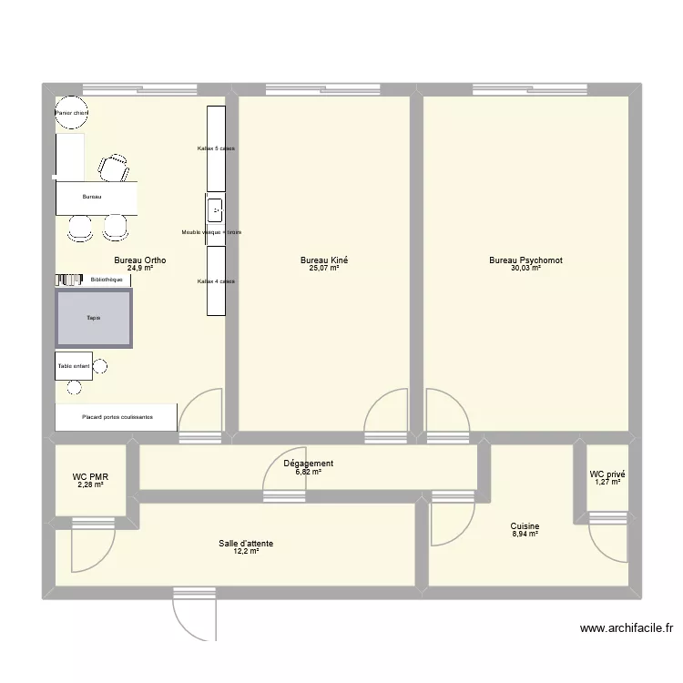 Cabinet paramed 2. Plan de 