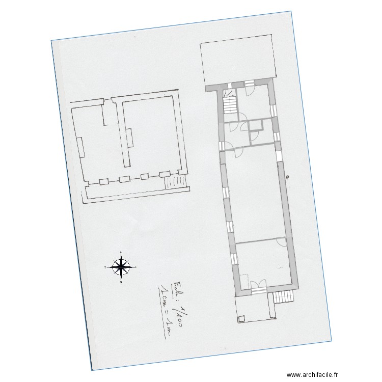 1er grande maison existant . Plan de 0 pièce et 0 m2