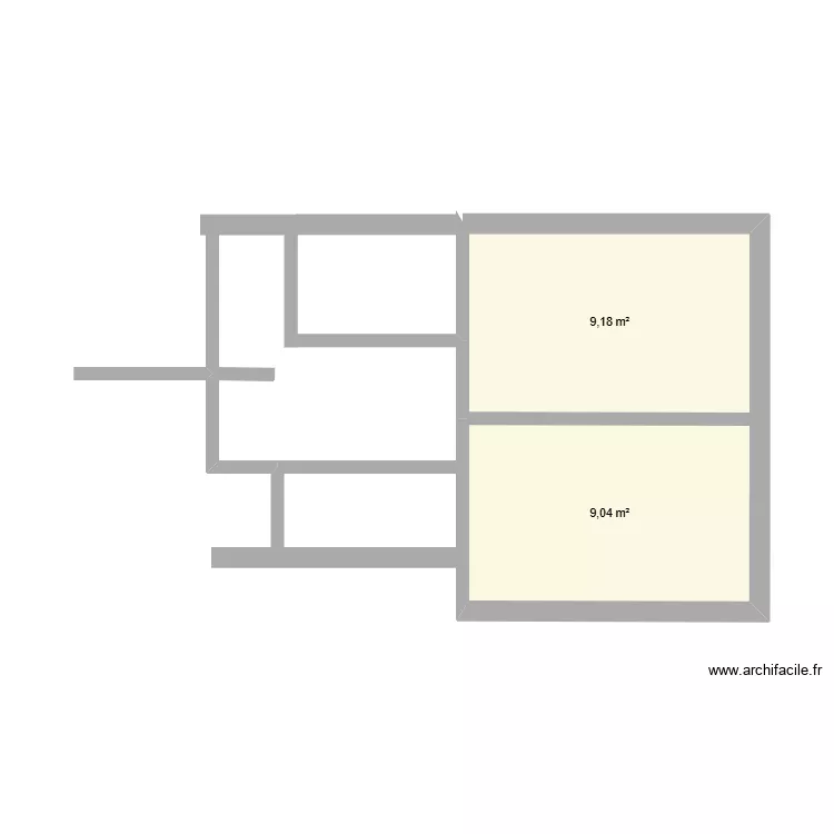 Arcueil. Plan de 2 et 18 m² Arcueil. Plan de 2 et 18 m²