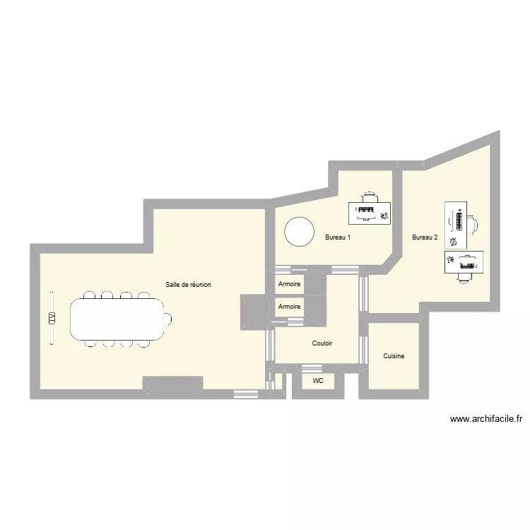 Plan Local Direction. Plan de 11 et 56 m² Plan Local Direction. Plan de 11 et 56 m²