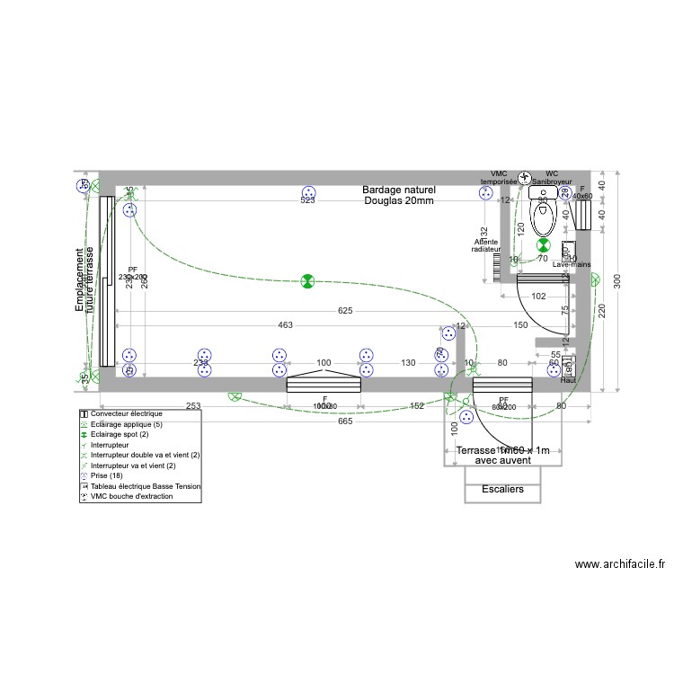 Bureau de Jardin. Plan de 0 pièce et 0 m2