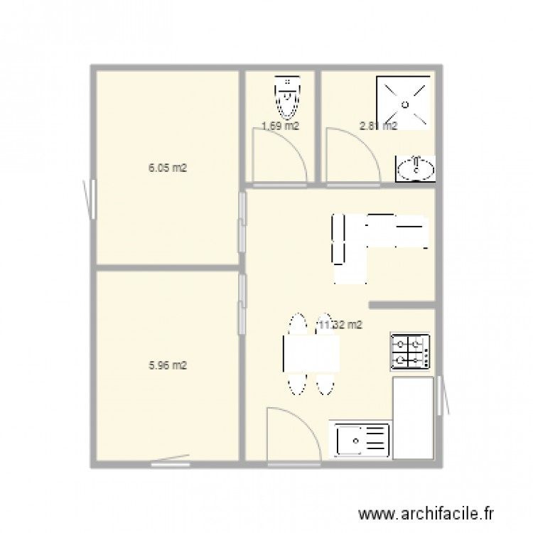 bungalow 4. Plan de 0 pièce et 0 m2