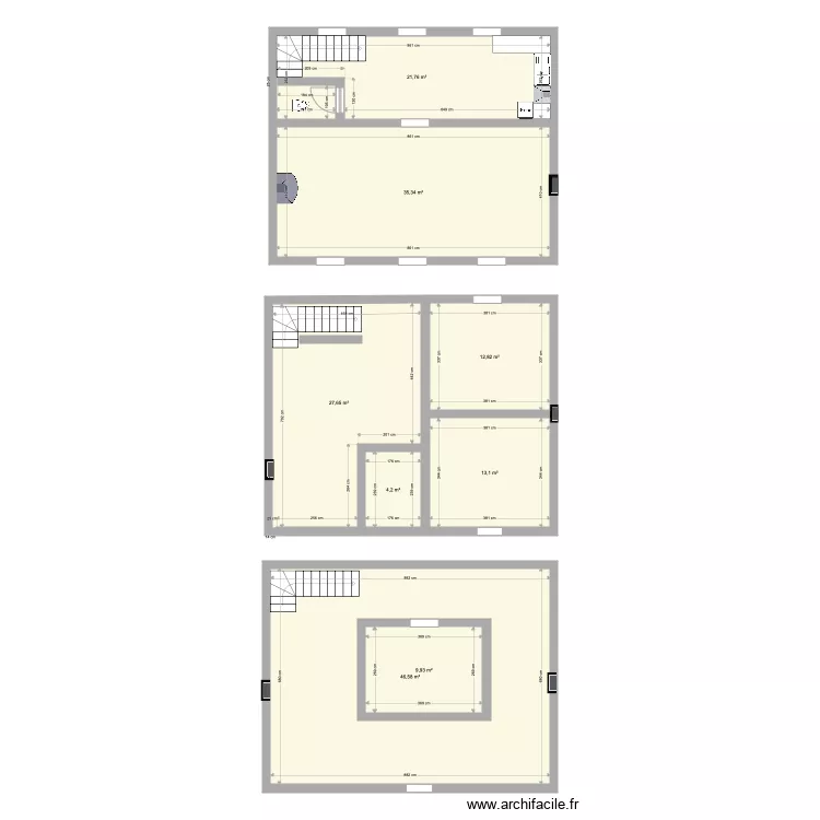 maison bleu . Plan de 