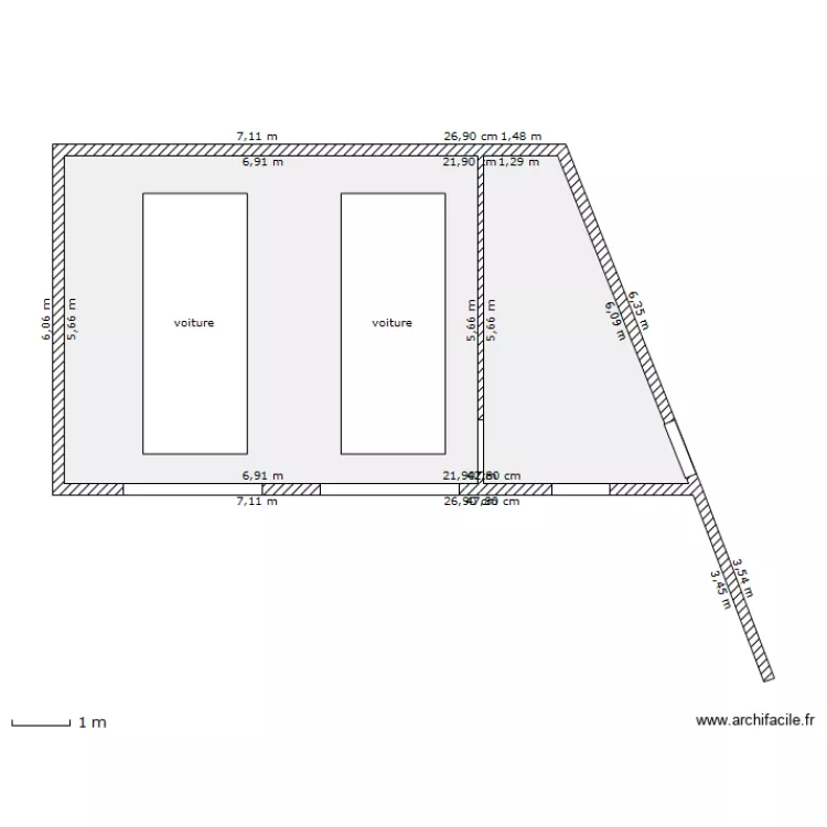 GARAGE DOUBLE. Plan de 