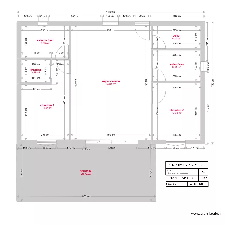 fred plan de niveau CORRIGE1. Plan de 