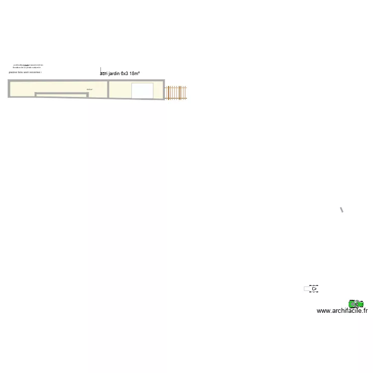 abri jardin. Plan de abri jardin. Plan de