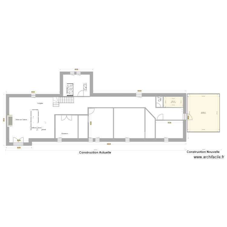 Plan des niveaux Étage Projet oda. Plan de 0 pièce et 0 m2