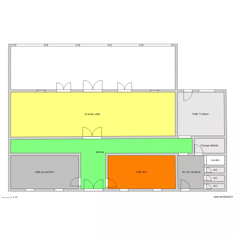Espace mariage. Plan de 