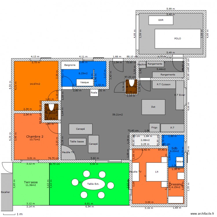 Maison ok. Plan de 0 pièce et 0 m2