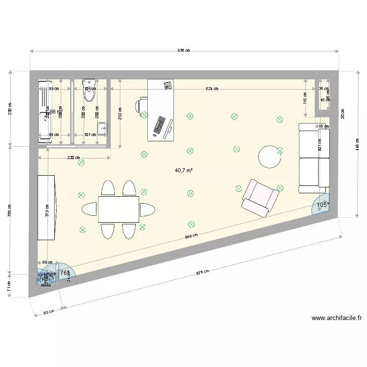 salon coiffure sitbon. Plan de 