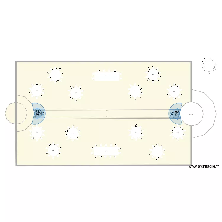 C&eacute;r&eacute;monie Kemesha. Plan de 