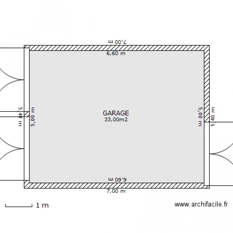 SURFACE GARAGE. Plan de 0 pièce et 0 m2