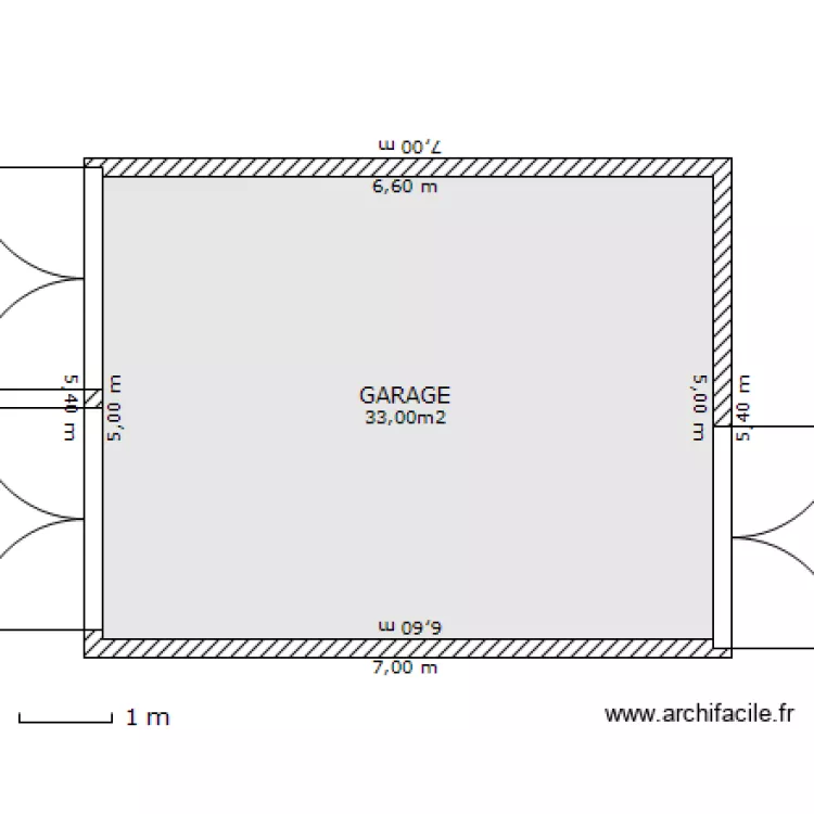 SURFACE GARAGE. Plan de SURFACE GARAGE. Plan de