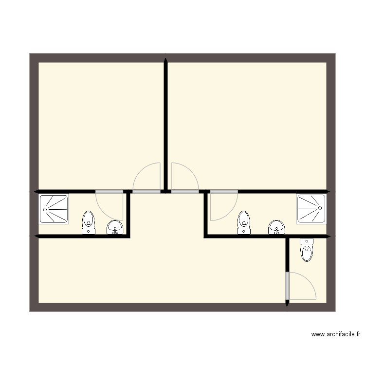 hotel rdc. Plan de 0 pièce et 0 m2