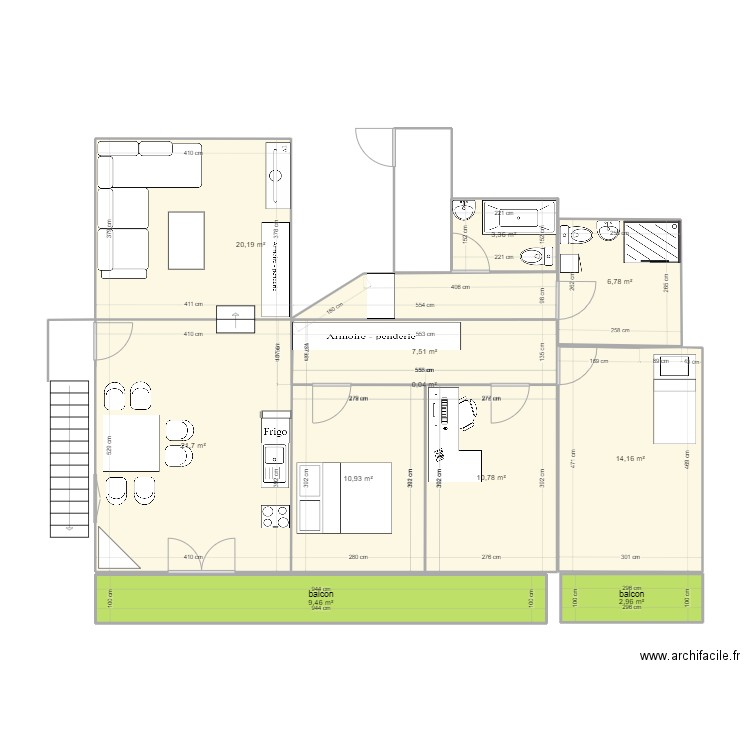 appart Ogens. Plan de 0 pièce et 0 m2
