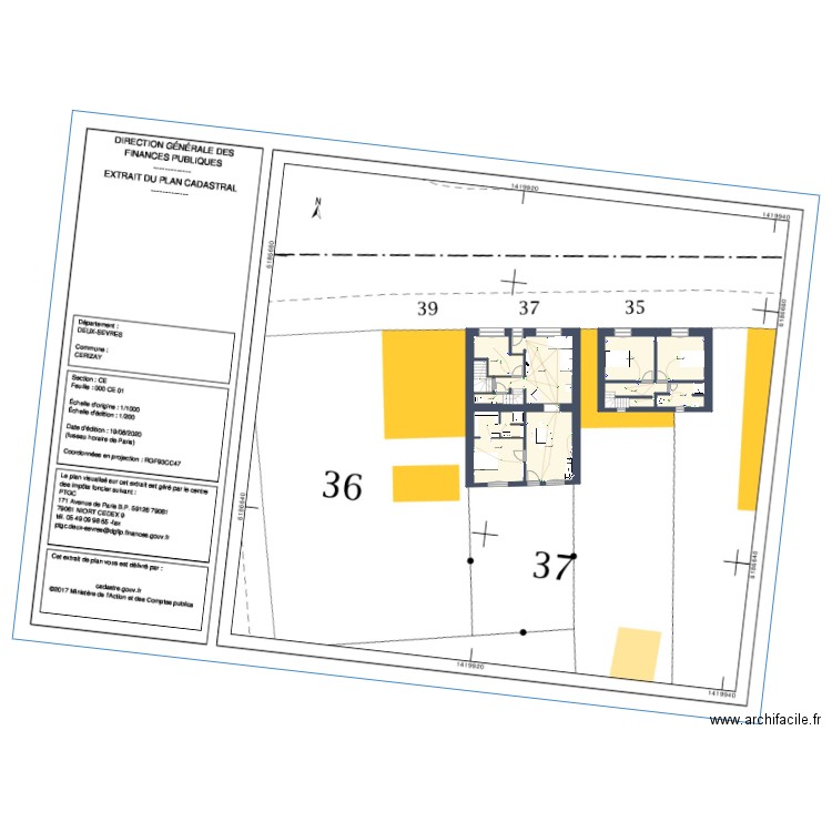 Maison Océane modifiée 01. Plan de 0 pièce et 0 m2