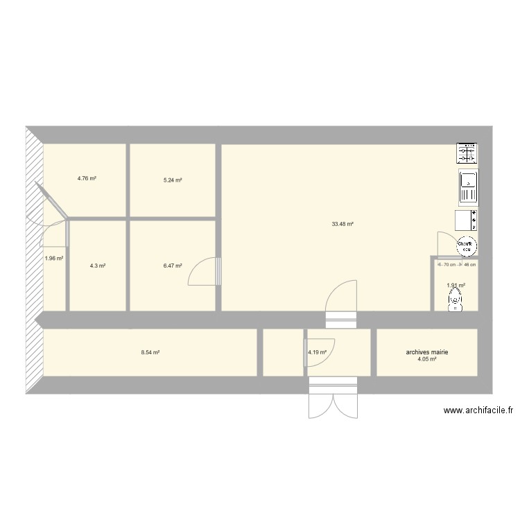 plan mairie. Plan de 0 pièce et 0 m2