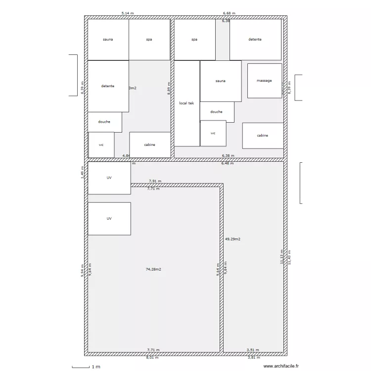 spa ham saun. Plan de spa ham saun. Plan de