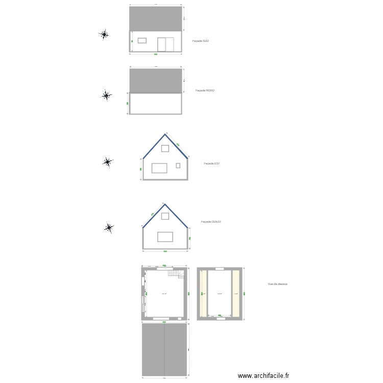 Geraldine2. Plan de 8 pièces et 185 m2