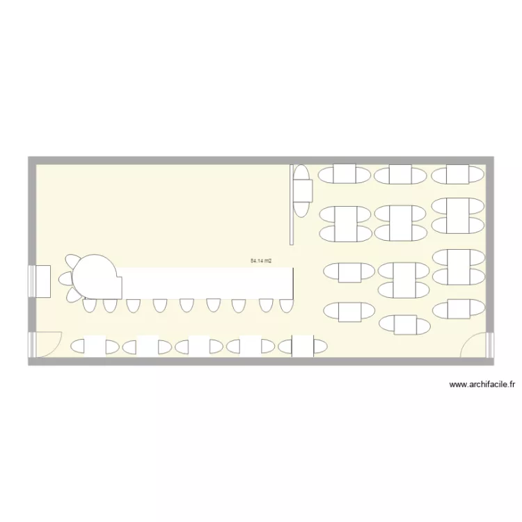 la chapelle int&eacute;rieur. Plan de 