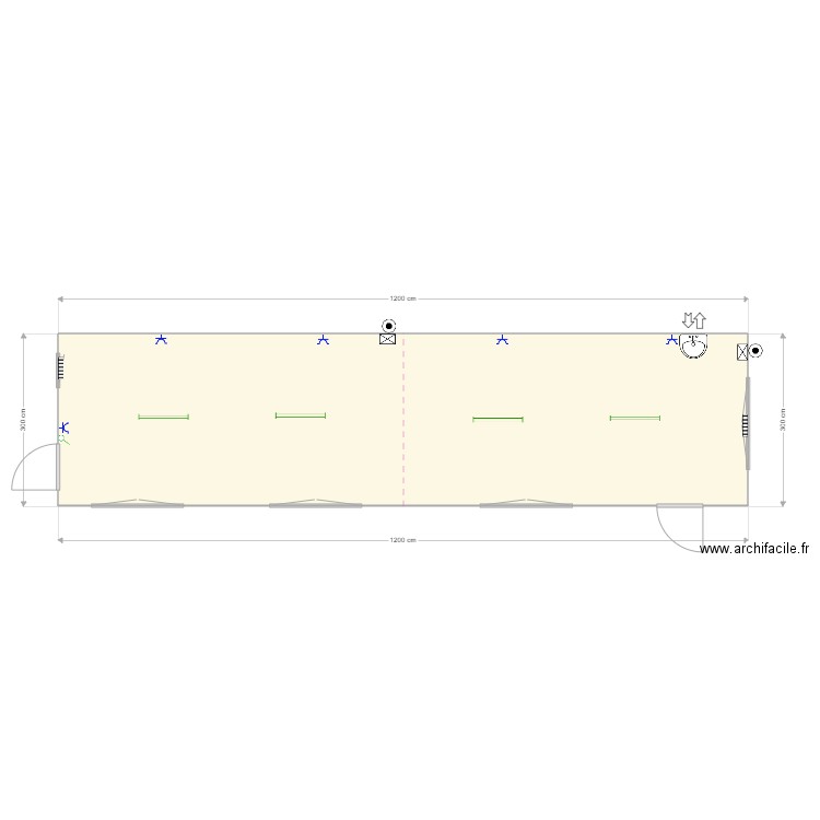 Inovyn réfectoire avec évier. Plan de 1 pièce et 36 m2