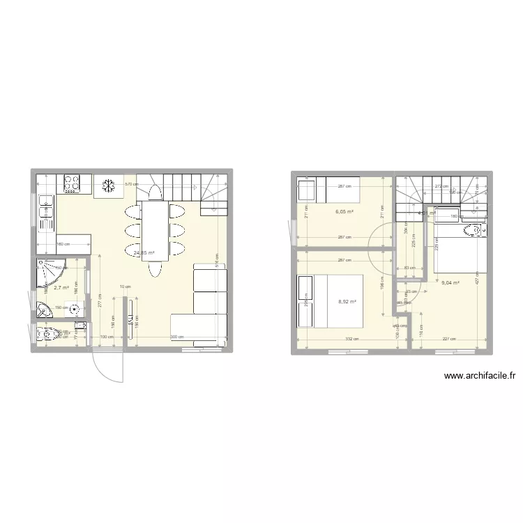 nouveau plan maison 16eme mil plus petit . Plan de 0 pièce et 0 m2