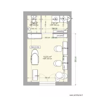 salon coiffure 19m2 1 bac