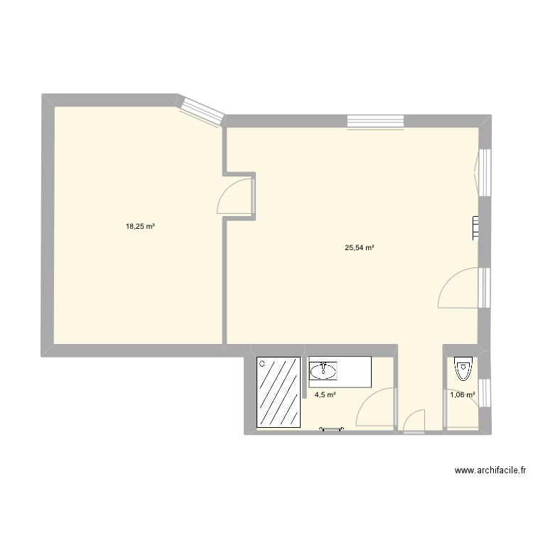 Plan appartement domi. Plan de 0 pièce et 0 m2