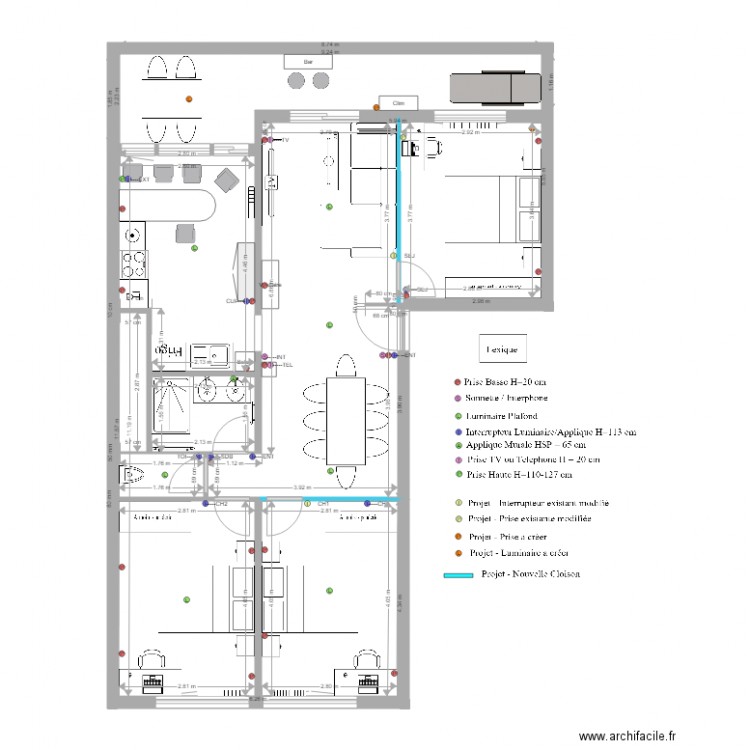 Appart Quater. Plan de 0 pièce et 0 m2