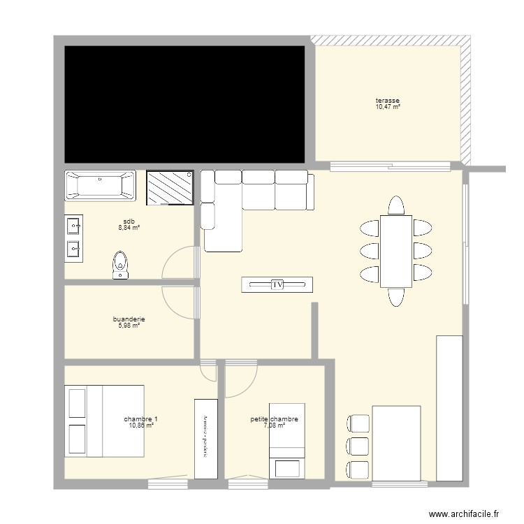 maman. Plan de 0 pièce et 0 m2