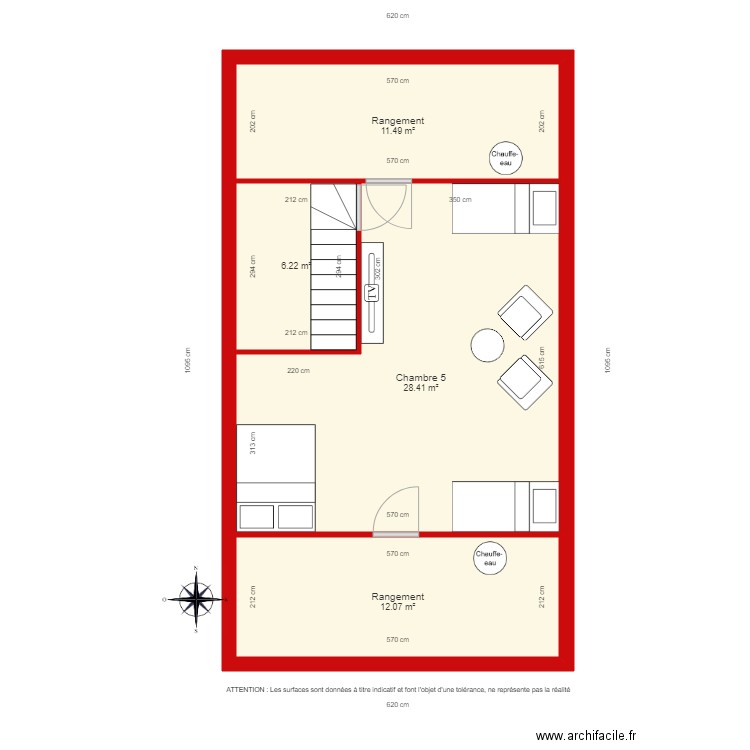 BI 2254 2ème étage coté. Plan de 0 pièce et 0 m2