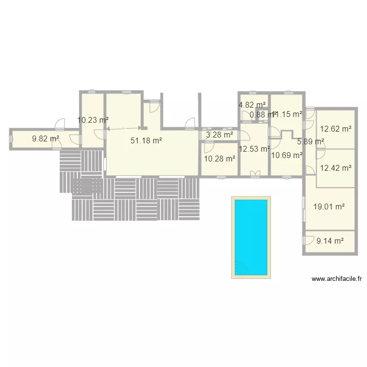 Agrandissement. Plan de 