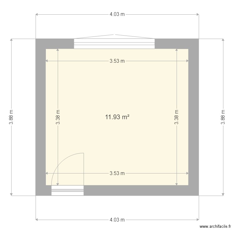 chambre bas droite. Plan de 0 pièce et 0 m2