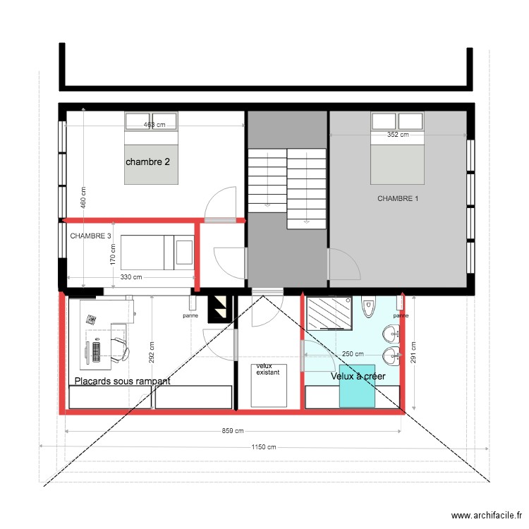 COMBLES METZ REVU. Plan de 0 pièce et 0 m2