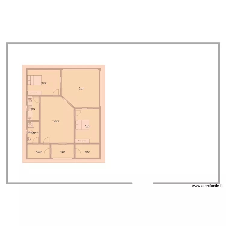 Lac rose yaye. Plan de 