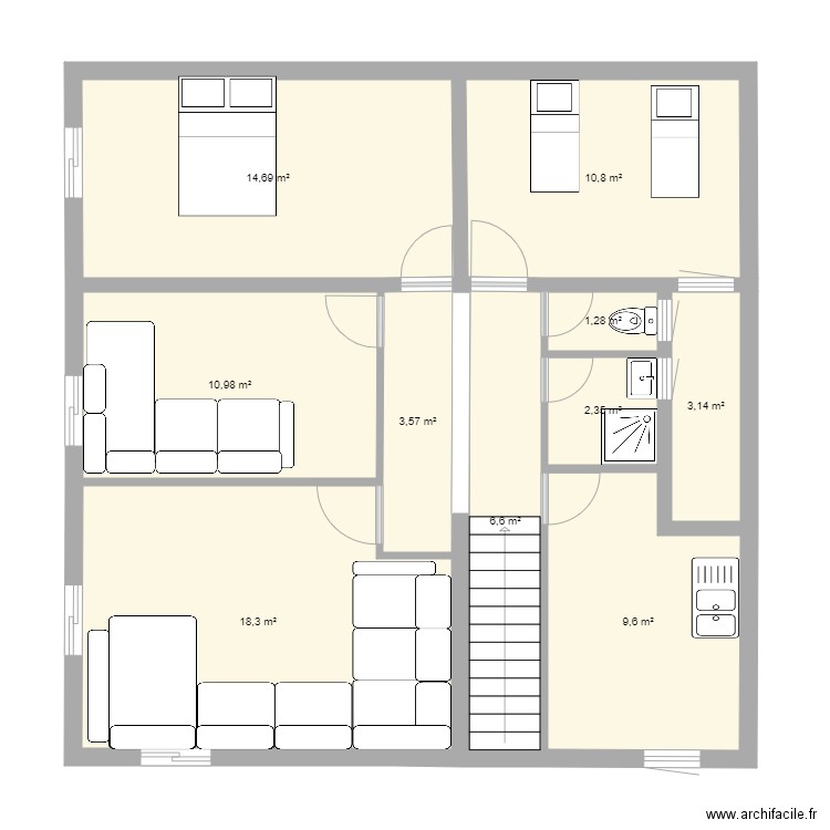 HAKI ETG. Plan de 0 pièce et 0 m2