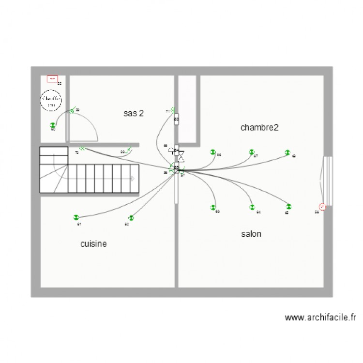 sylvain logement 2 2 Etage Eclairage. Plan de 0 pièce et 0 m2